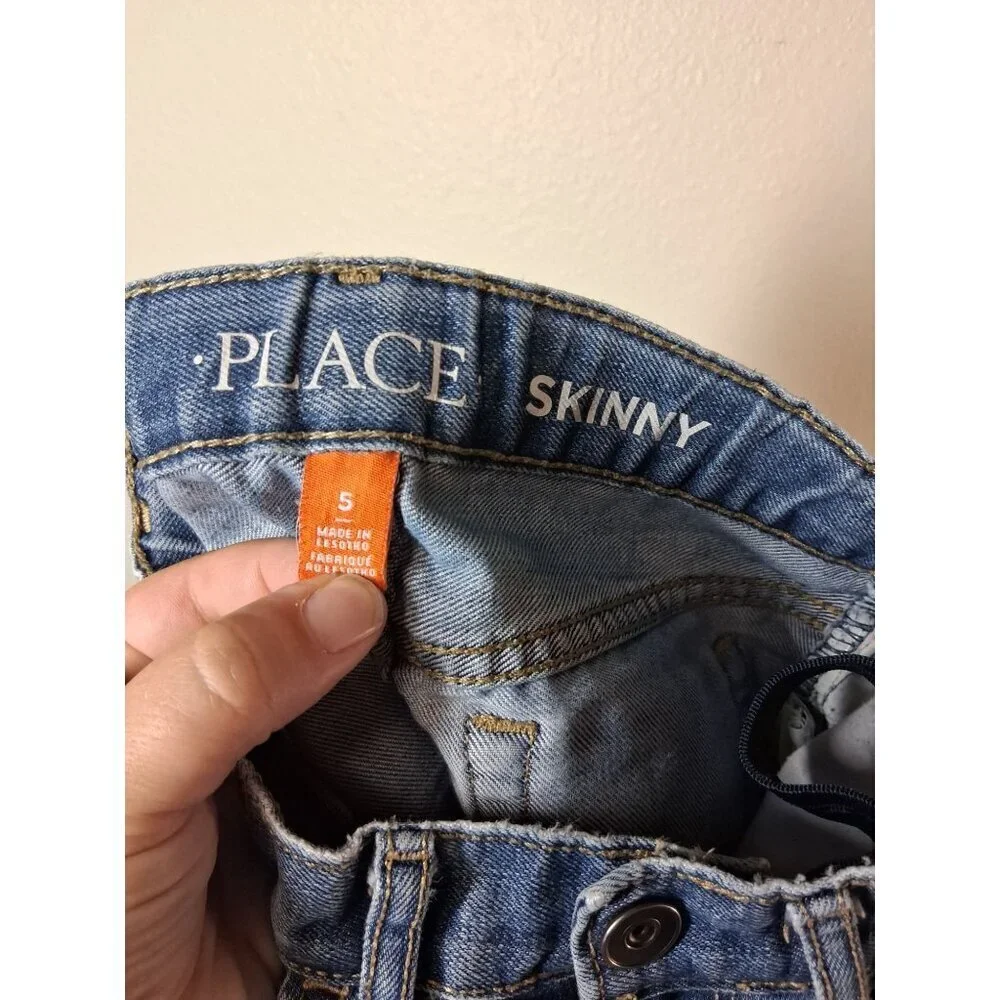 Children's Place Denim Blue Jeans Skinny Unisex Kids Size 5